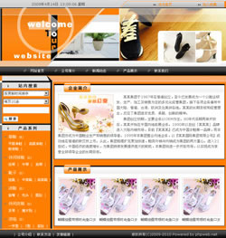 鞋类企业网站建设