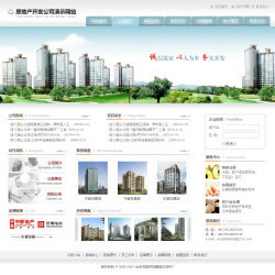 房地产开发公司网站建设