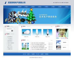 照明电气企业网站建设